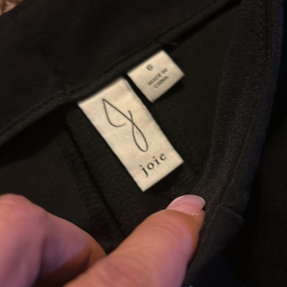 Joie black high rise pull on crop pants 6 - Picture 4 of 7